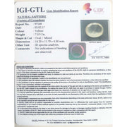 8.37 Ratti Natural yellow sapphire with Govt Lab Certificate-(YELSA9T)